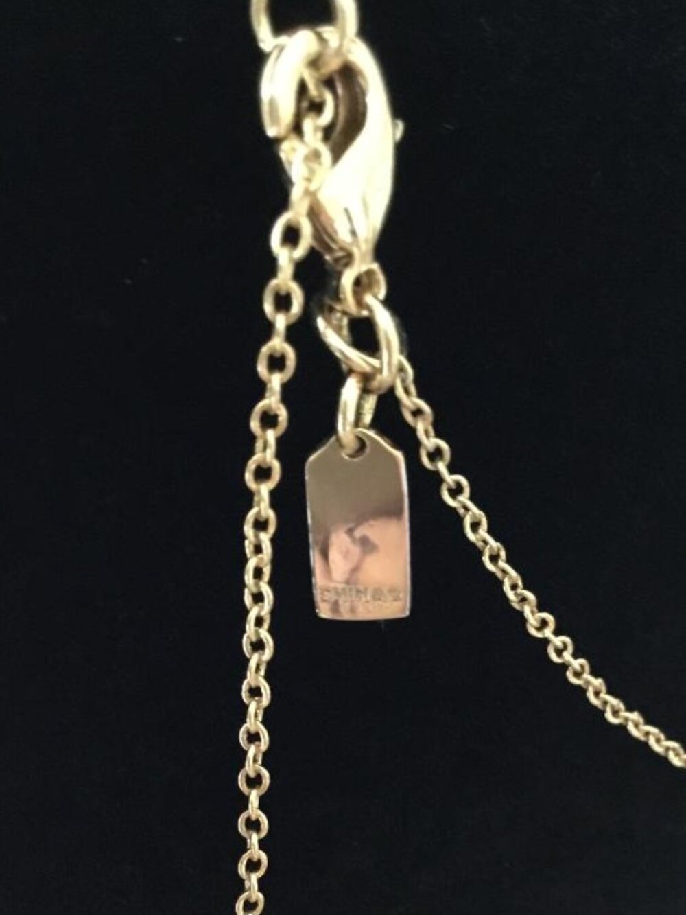 Coach Gold-tone Heart Pendant Necklace with Pink Crystal Accents - Picture 5 of 5